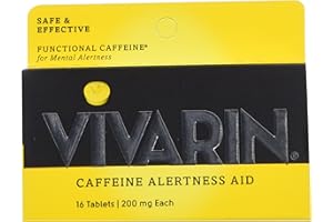 Vivarin Caffeine Alertness Aid 200mg Fast Acting: 3 Packs of 16 Tablets (48 Tablets Total)
