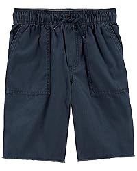 OshKosh B'Gosh Boys' Pull-on Shorts, Navy, 7