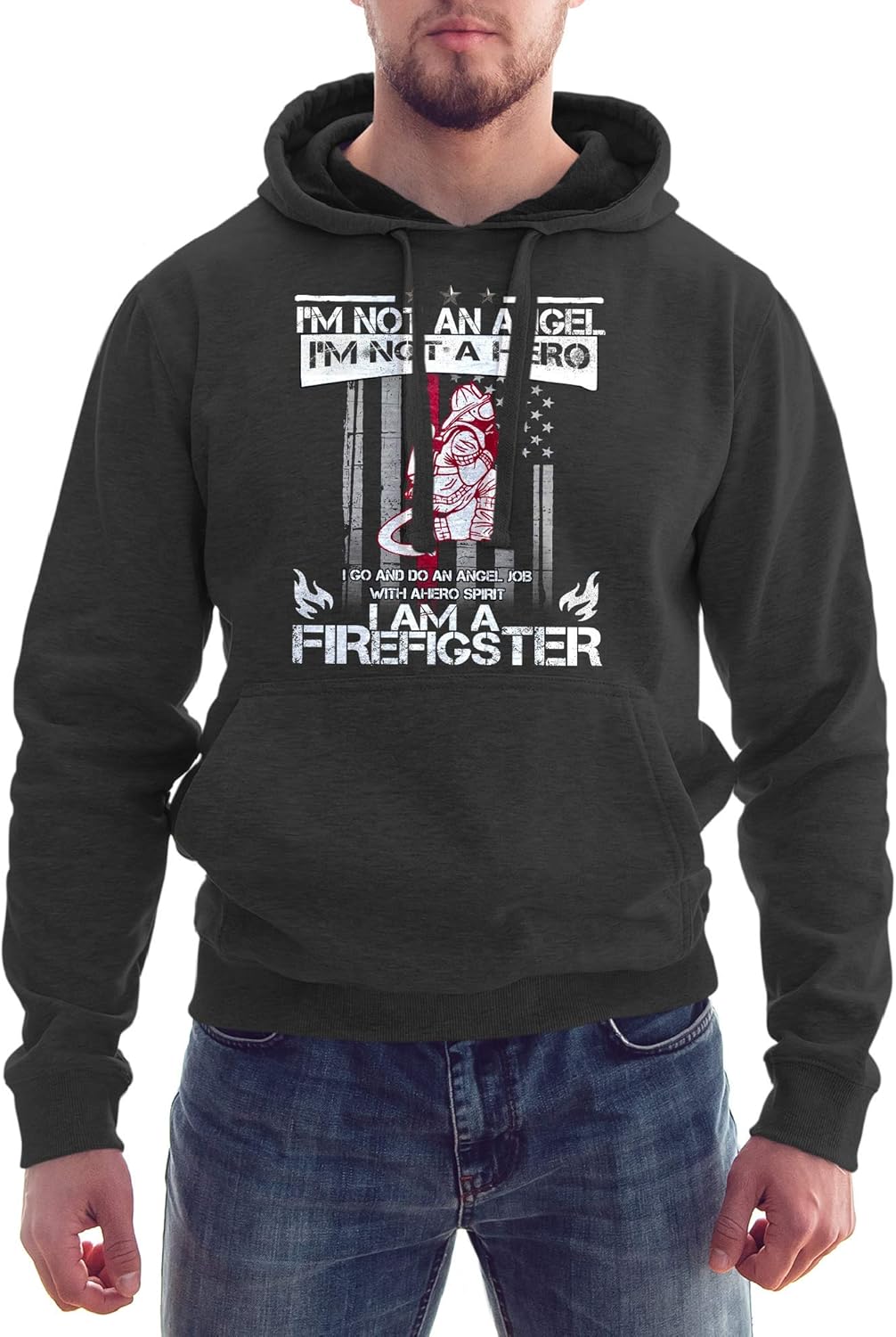 thin red line firefighter hoodie