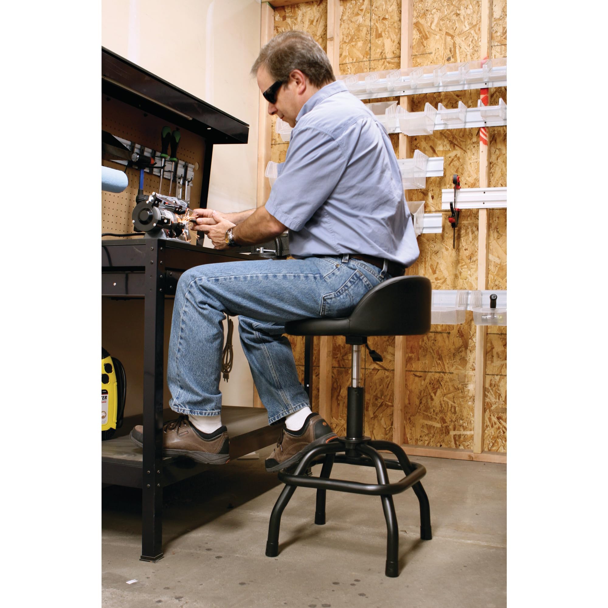 Panel Support Stool Mua Performance Tool W85011 Pneumatic Swivel Bar Stool with Back ...