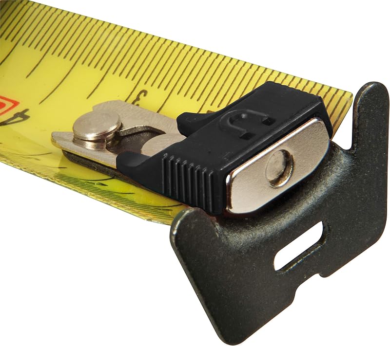 STANLEY Fmht0-33864 mètre Ruban magnétique 5m Gamme FATMAX - Ruban Large - Revêtement Blade Armor Thermoplastique et mylar Anti Abrasion et Anticorrosion - Position Zéro Réel - Boiter Bi matière