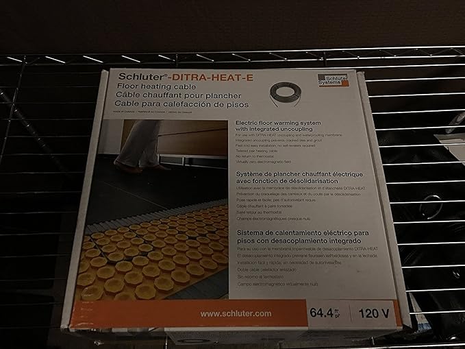 Schluter Ditra Heat E Floor Heating Cable Dhehk12064 120v 212 9 Feet