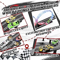 3 IN 1 Slot Car Race Track Sets with 4 High Speed