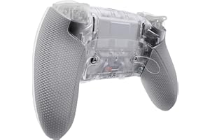 eXtremeRate Beyond-ARC Bottom Shell Kit Compatible with ps5 Edge Controller with Rubberized Grip, Replacement Front Back Deco