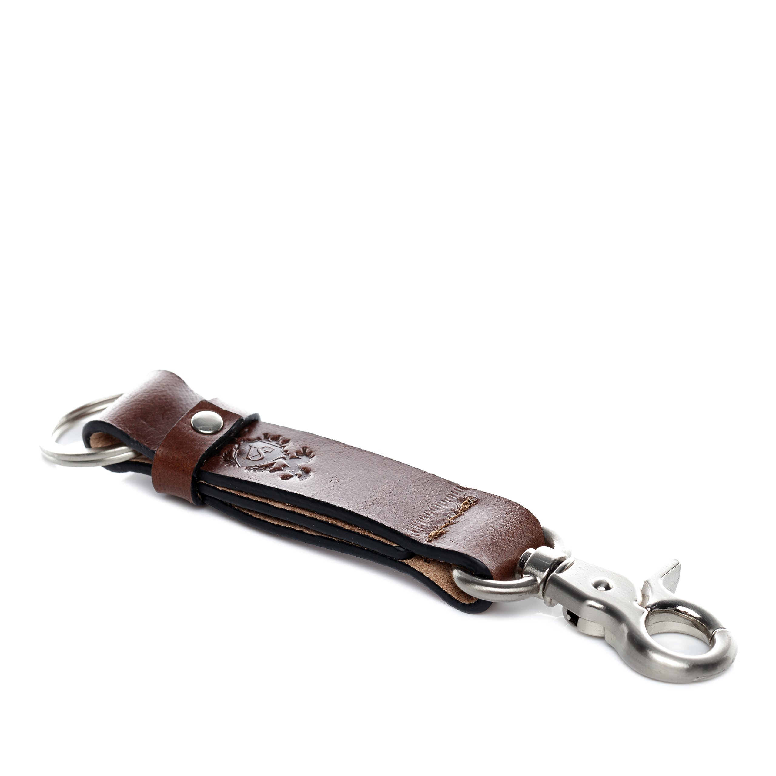 SID & VAIN keylace Benjamin Medium keyband Real Leather Key Ring Genuine Leather Women Men Unisex Brown