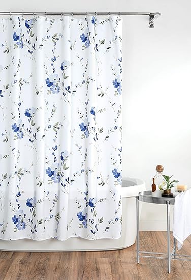 Amazon Com Croscill Charlotte Bath Shower Curtain 72x84 Blue