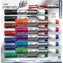 Pentel Markathon Pump Dry Erase Marker, Chisel Tip, Assorted