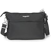 Baggallini womens Securtex Anti-theft Memento Crossbody Bag
