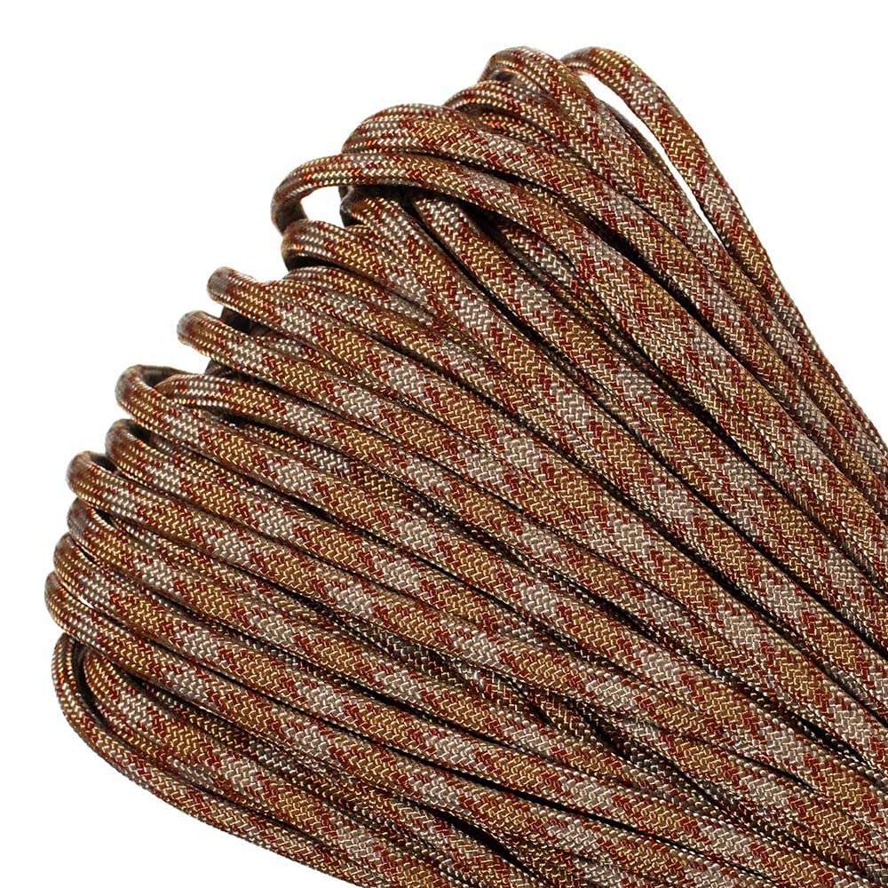 PARACORD PLANET 100 ft Mil-Spec Commercial Grade 550lb Type III Nylon Paracord Copperhead