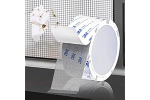 PHIXBEAR Super Strong Adhesion Screen Repair Tape Replacement Kit, Made of 3M, Screen Tape Mesh Repair for Window Screen and Screen Door Tears Holes, Grey 1.97In X 6.57Ft