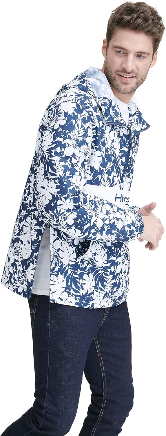tommy hilfiger men's retro lightweight taslan popover jacket