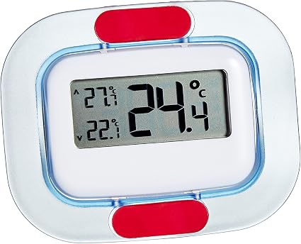 Biglumin Thermomètre Frigo Et Congélateur Numérique LCD - Étanche Avec Crochet - Précision ±1°C Thermomètre étanche Mémoire MIN MAX