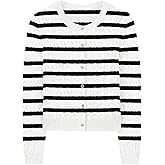 WIHOLL Women's Cable Knit Lightweight Cardigan Sweaters Long Sleeve Button Down 2025 Spring Fashion