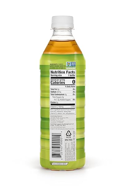 TEAS’ TEA UNSWEETENED PURE GREEN TEA, ORGANIC, SUGAR FREE, 0 CALORIES, 16.9 OUNCE (PACK OF 12)