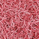 DIYASY Crinkle Cut Paper Shred Filler, 8.8 oz Pink Shredded Paper for Gift Wrapping and Basket Filling Raffia Paper Gift Box Confetti Grass Christmas, Easter, Birthdays, Anniversaries Decorations