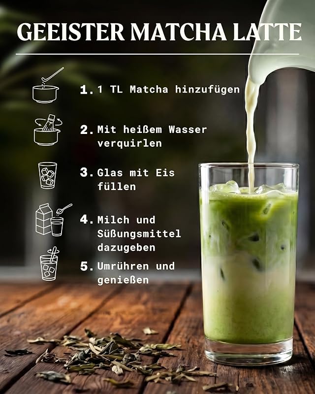 Bio Japanisches Premium Matcha Pulver L-Theanin
