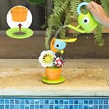 Yookidoo Watering Can Baby Bath Toy Spinning Lady Bug Tipping Bird 3 Moving view 5