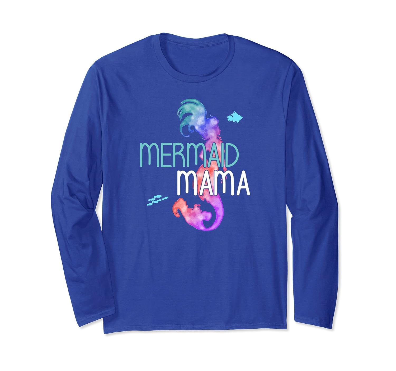 Mermaid Mama Mermom Long Sleeve Mermaid Birthday Party Gift-anz