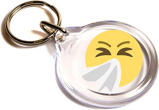 Amazon Co Jp くしゃみ面絵文字キーリング 文房具 オフィス用品