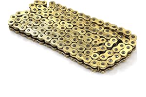 Gold 520 O-Ring Drive Chain 120 Links Replacement for Honda Suzuki 520 X 120 with Masterlink