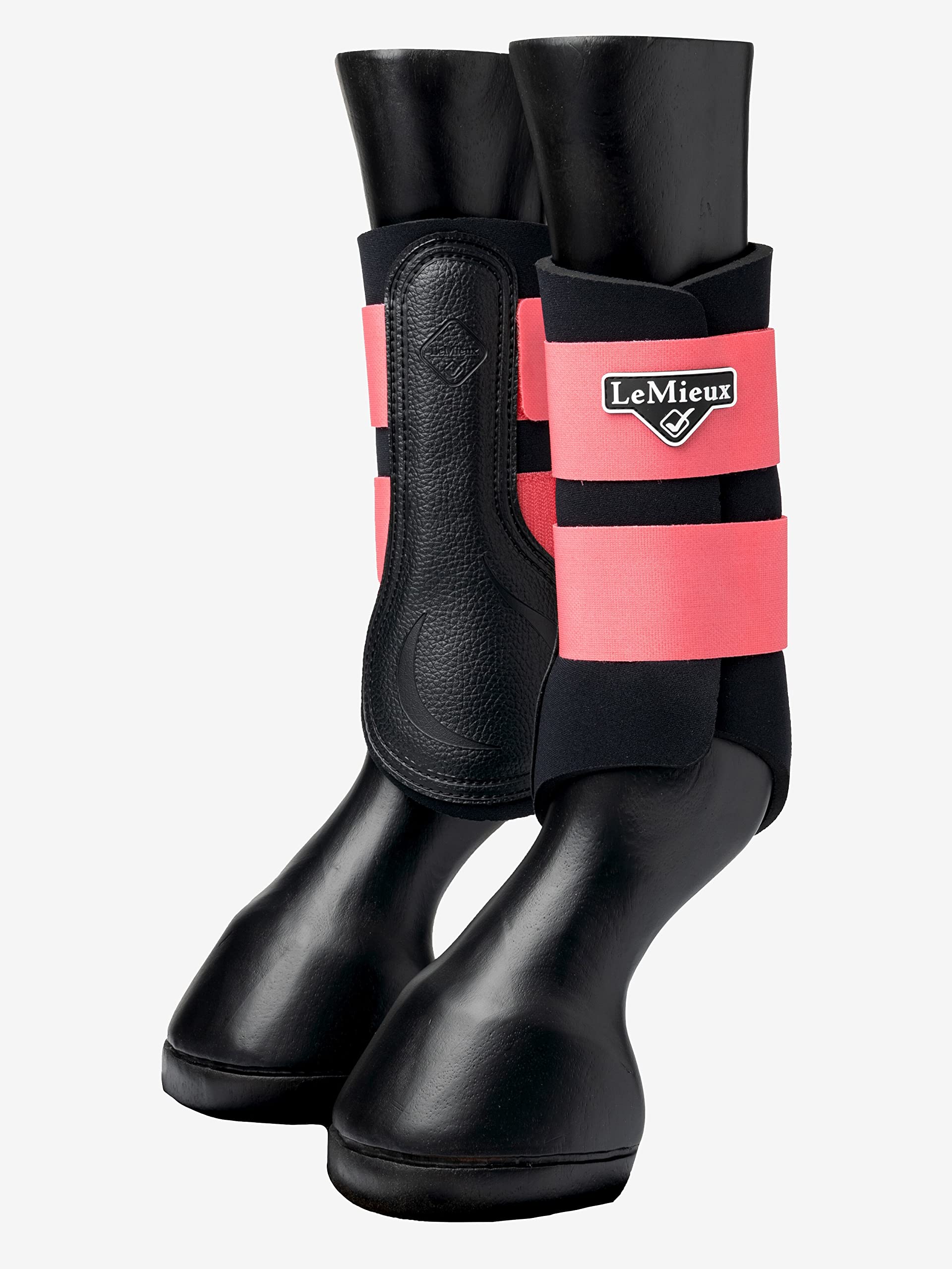 LeMieux Grafter Brushing Horse Boots - Protective Gear and Training Equipment - Equine Boots, Wraps & Accessories (Papaya/X-Large)