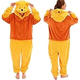 COSUSKET Fitted Unisex Adult Onesie Pajamas, Halloween Sherpa Cosplay One Piece Costume Suit for Womens Mens Gifts