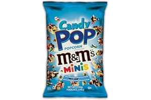 Snax M&M’s Minis Candy Pop Popcorn | Candy-Inspired Popcorn Snack | Ready-to-Eat Popped Corn