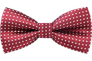 Carahere Pre-Tied Little Boy's Polka Dot Bow Ties Baby Solid Color Bow Ties For Kids M012