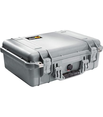 Amazon.com : Pelican 1520 Case With Foam (Silver) : Electronics