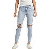 Silver Jeans Co. Women's Suki Mid Rise Curvy Fit Skinny Jeans