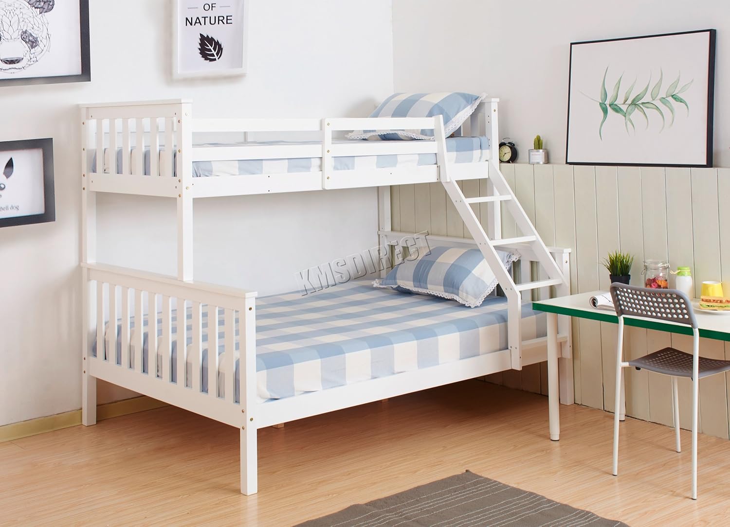 WestWood NEW Detachable Bunk Beds Single Top Double base bed Solid
