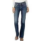 Silver Jeans Co. Women's Suki Mid Rise Curvy Fit Bootcut Jeans