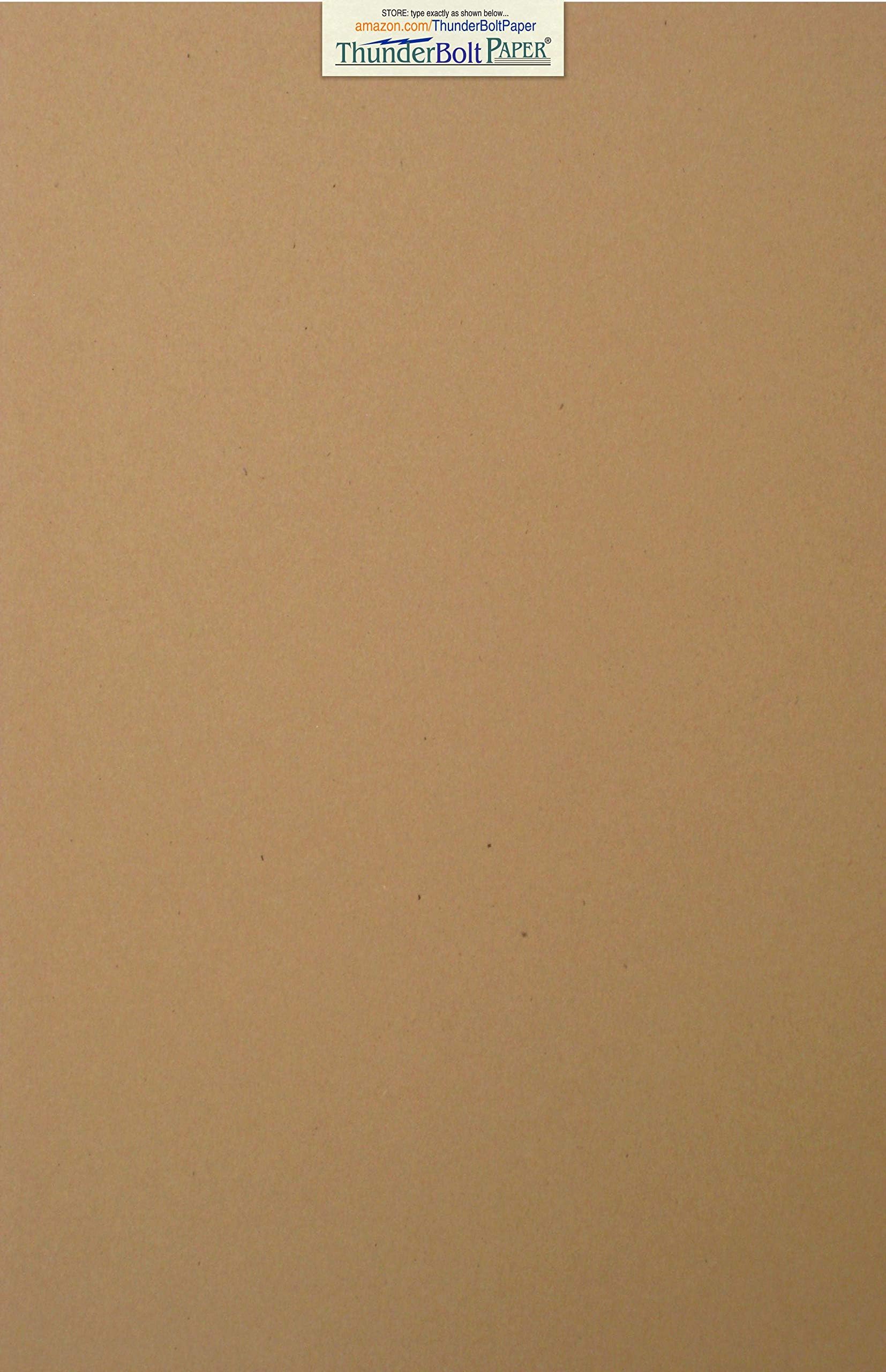100 Brown Kraft Fiber 70# Text (NOT Card/Cover) Paper Sheets - 11" X 17" (11X17 Inches) Tabloid|Ledger|Booklet Size - Weight - Rich Earthy Color with Natural Fibers -Smooth Finish