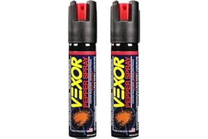 ZARC VEXOR Police Strength Self Defense Pepper Spray 1.45 Percent Capsaicin - Hotter Than Other Brands- Running Safety Spray - 18+ Shots, 12 Ft 75 Oz 21 Grams - Jogging