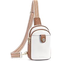 Amazon.com | LATMAP 7L Sling Bag for Women Men Leather Small  display picture 2