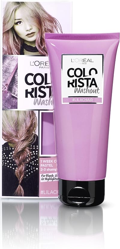 L'Oréal Paris Colorista Washout Lilac Purple Semi-Permanent Hair Dye 1-2 Weeks