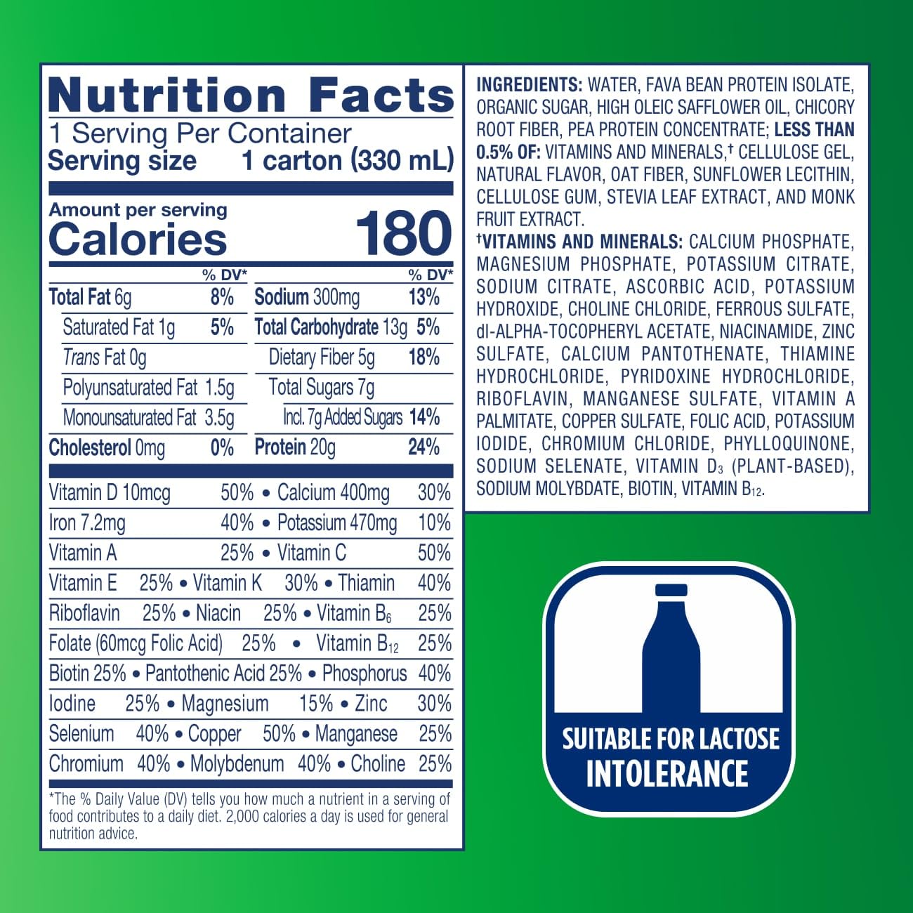 Ensure Plant-Based Vegan Protein Vanilla Nutrition Shake I Gluten-Free I Dairy-Free I Soy-Free Shake I 12 Pack