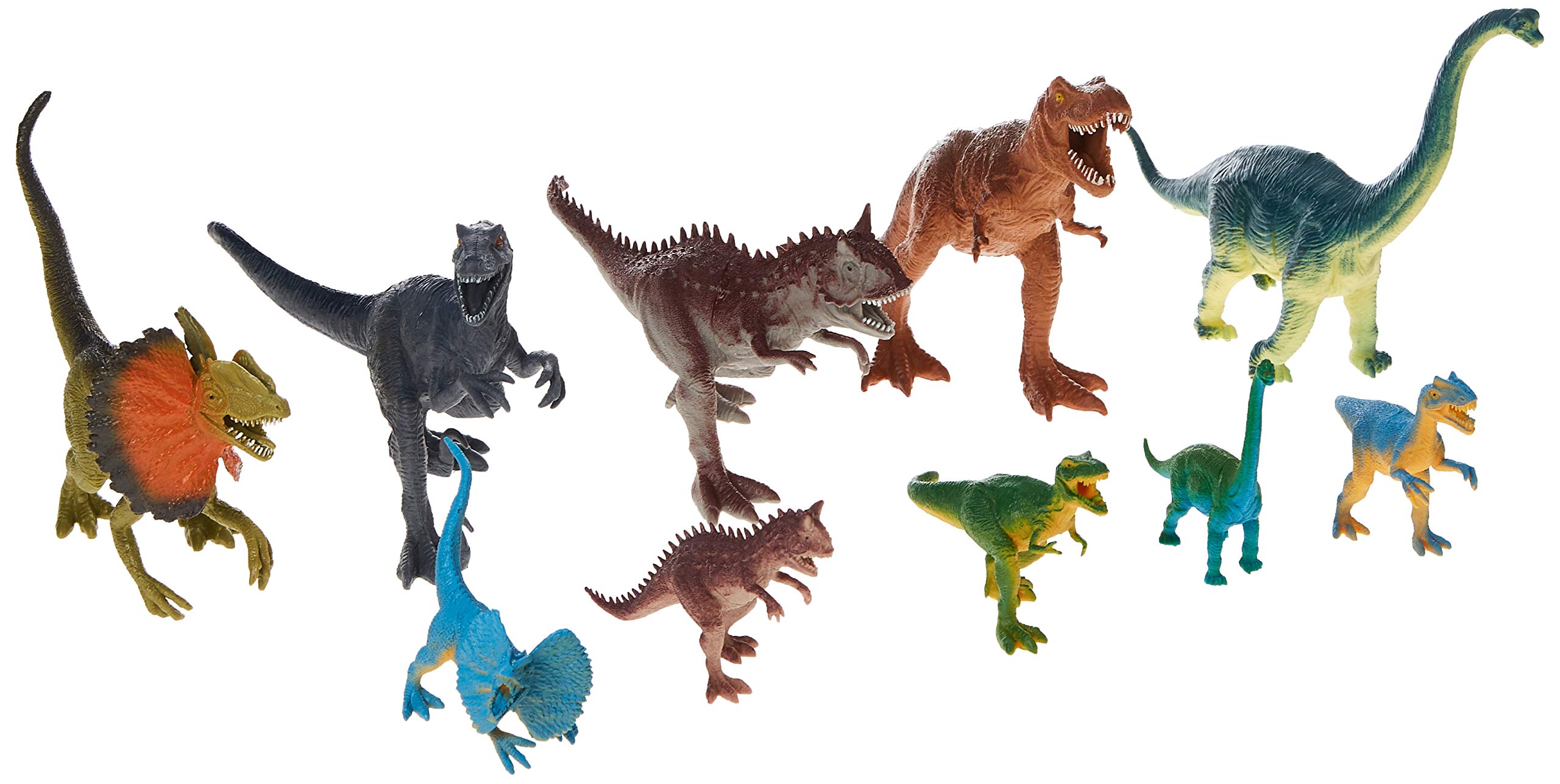 Simba 104344425 Large Dino Set, 10 Dinosaurs 9-19 cm, Toy Figures, from 3 Years