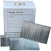 Valu-Air T50 16 Gauge Finish Nails, 2-Inch 16GA Galvanized Finish Nails, 2,500 Count (1-Pack) for Electric & Pneumatic Nailer Guns, Rust-Resistant, Ideal for Trim, Molding, and Woodworking Projects