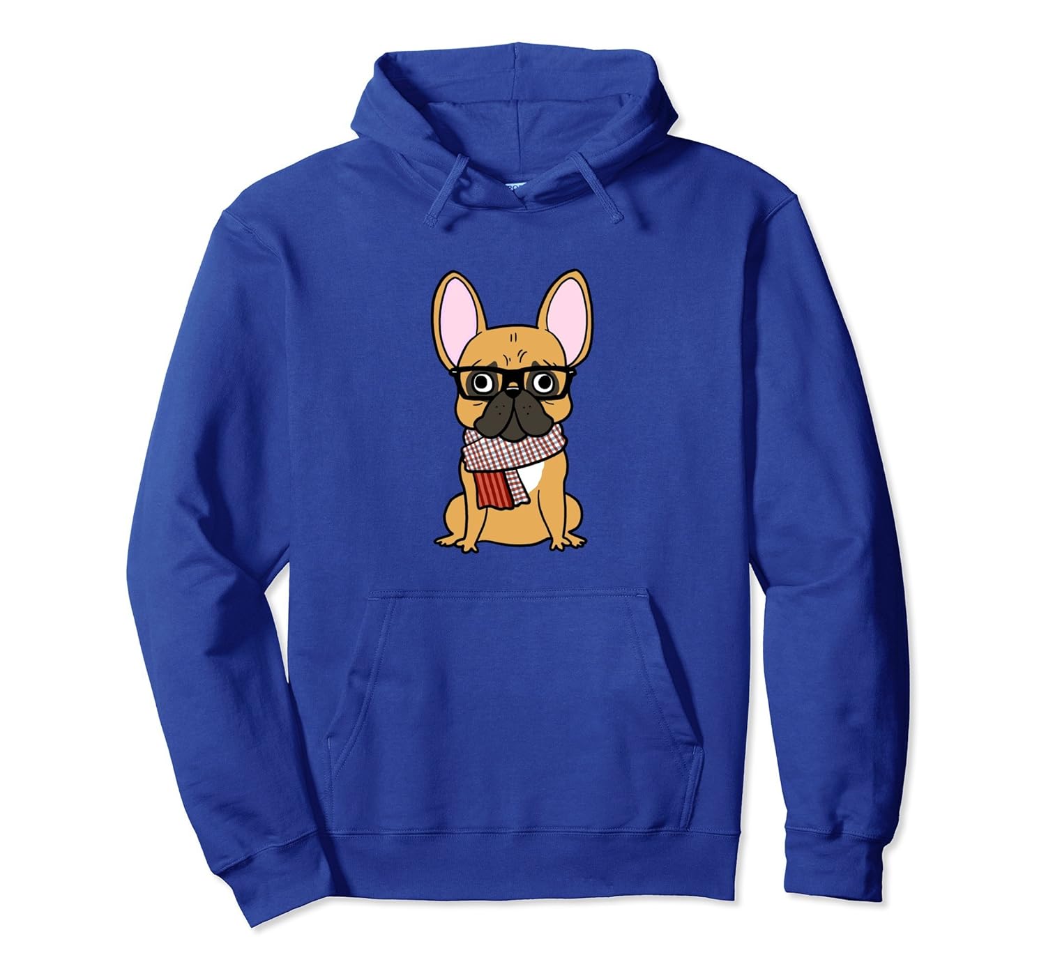 Hipster Fawn French Bulldog Hoodie-mt