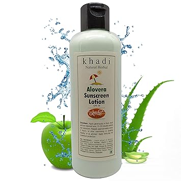 Khadi Herbal Aloe Vera Sunscreen Lotion, 200 ml