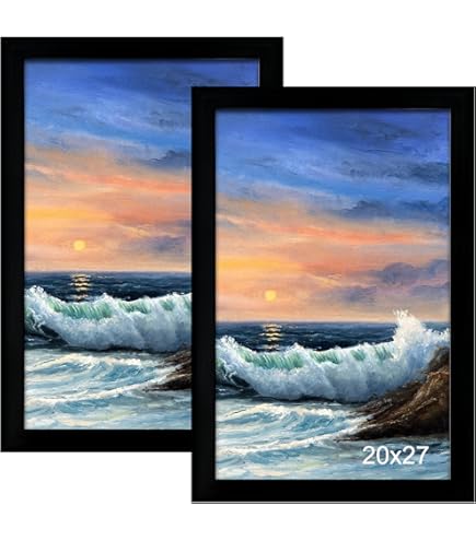 Amazon.com - wallsthatspeak 20x27 Black Picture Frame for Puzzles