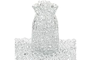 ZTML MS 60,000 Pieces Clear Water Gel Jelly Beads Clear Water Beads, Vase Fillers for Centerpieces, Floating Candle Making, Christmas New Year Decoration Floral Arrangement (Transparent)