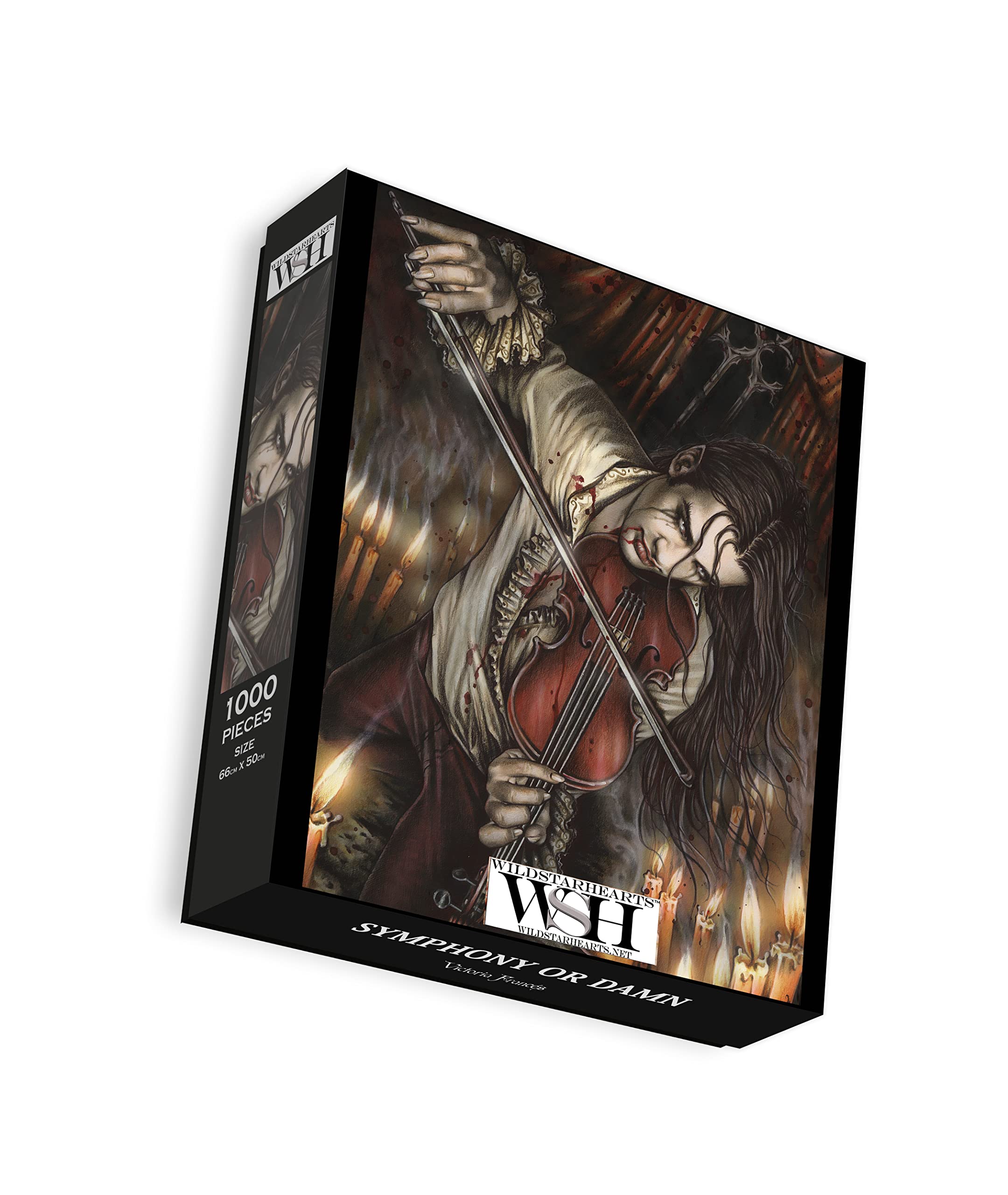 Symphony or Damn 1000 Piece Jigsaw Puzzles for Adults, Gothic Romantic Dark Fantasy Puzzle (Includes Poster Puzzle Guide)