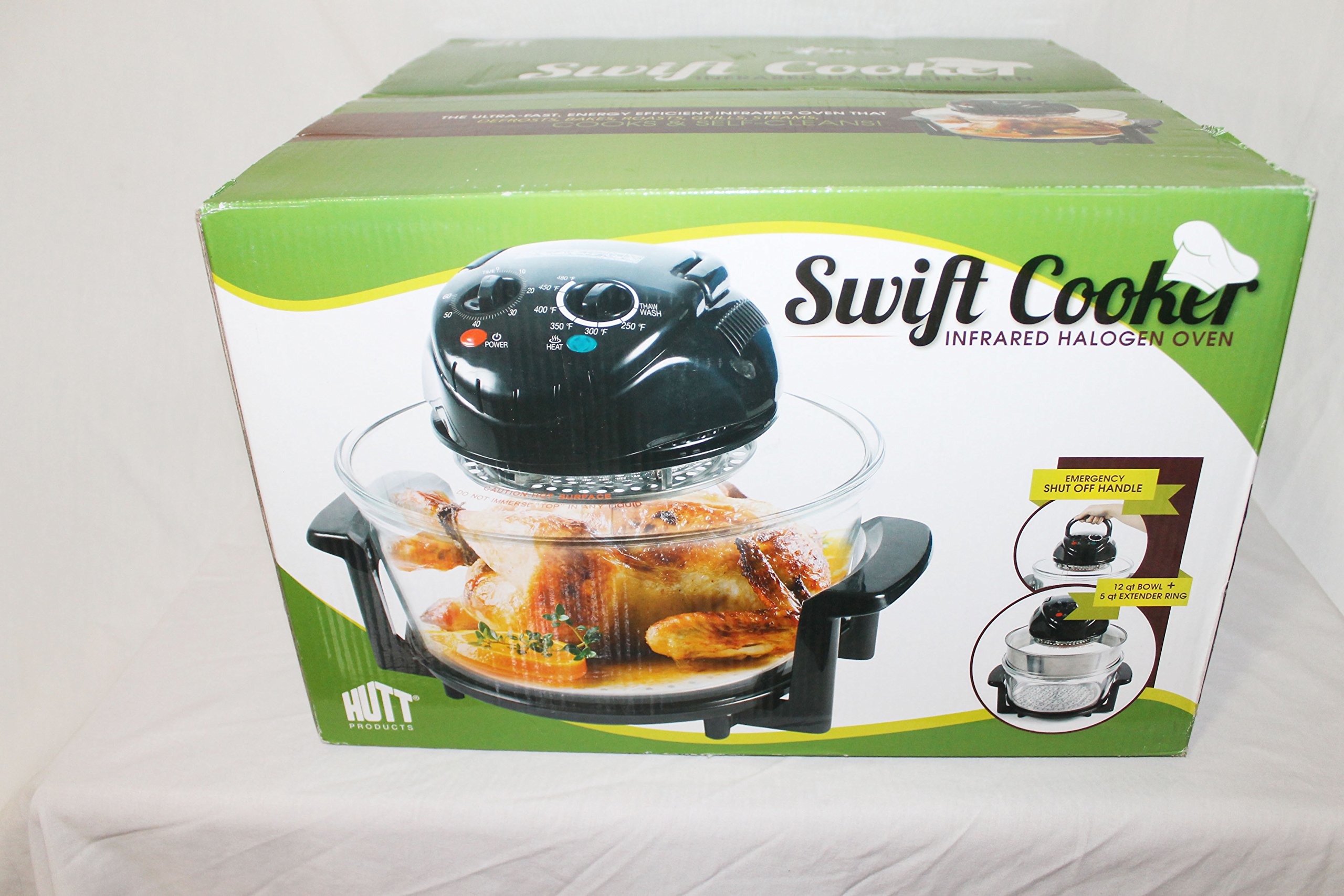 Buy Swift Cooker Infrared Halogen Oven with Extender Ring 12 Quart & 5