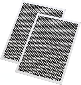OrdLive 2 Pcs Range Hood Filter 8-3/4 x 10-1/2 x 3/8 Inch, Aluminum Charcoal Combo Compatible with Broan, Kenmore, Maytag, Replace for 1172266, 41F, 5-3082, 51113711 Replacement Aluminum Grease Filter