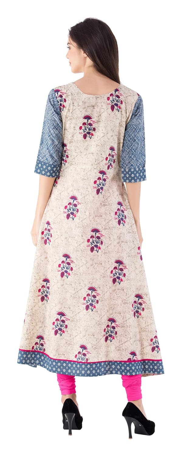 gulmohar jaipur women's cotton a-line kurta