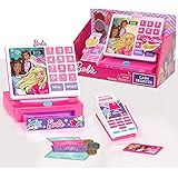 Barbie Trendy Cash Register with Sounds, Pretend Money, and Credit Card Reader, 9 Piece Playset, by Just Play