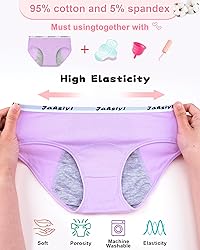 JAHSIYI Girls Period Underwear Teens Menstrual
