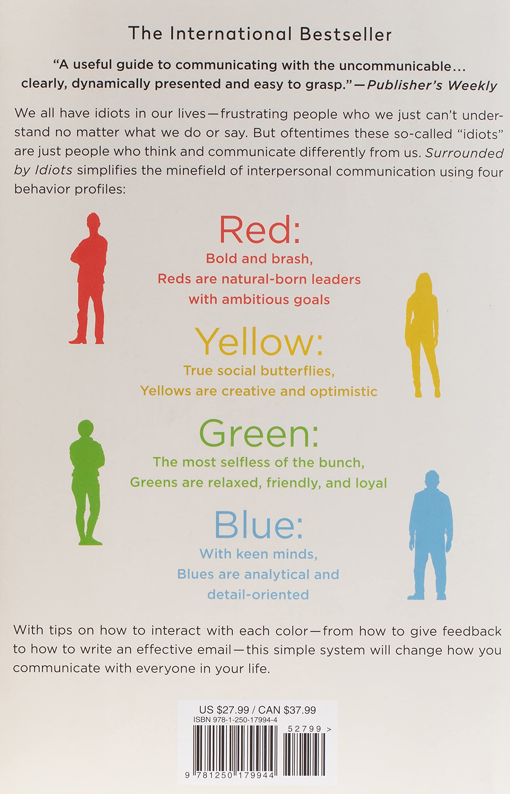 Surrounded By Idiots The Four Types Of Human Behavior And How To Effectively Communicate With Each In Business And In Life Erikson Thomas Amazon De Bucher